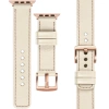 moVear Prestige C1 22mm Nude Lederarmband für Apple Watch 10 / 9 / 8 / 7 / 6 / 5 / 4 / SE (46/45/44mm) & Ultra (49mm) | Nude Nähte [Größen XS-XXL und Schnalle zur Auswahl]