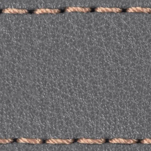 Gurt C1 18mm | Grau / Roségold Thread | Lederteile ohne Schnalle