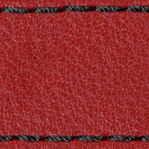 Gurt C1 20mm | Rot / Schwarz Thread | Lederteile ohne Schnalle