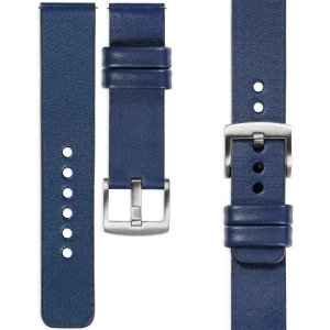 moVear Prestige S1 20mm Lederarmband für Amzfit GTS / Bip / Zeep Navy blau [Schließe nach Wahl]