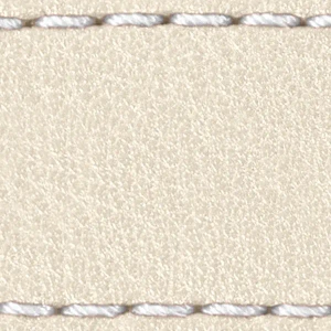 Gurt C1 24mm | Beige / Weiß Thread | Lederteile ohne Schnalle