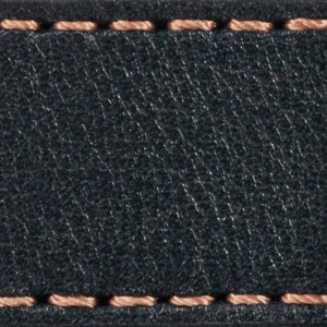 Gurt C1 22mm | Schwarz / Roségold Thread | Lederteile ohne Schnalle