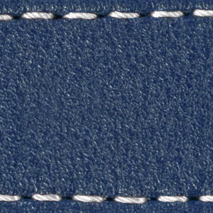 Gurt C1 26mm | Navy blau / Weiß Thread | Lederteile ohne Schnalle