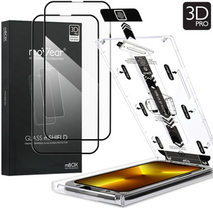 2 Stk. | moVear mBOX GLASS mSHIELD 3D PRO für Apple iPhone 16e / 14 / 13 / 13 Pro (6.1") (einfache Installation)