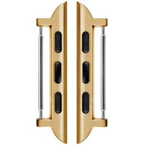 moVear | 22mm Uhrenarmbandadapter für Apple Watch 9/8/7/6/SE/5/4/3/2/1 (41/40/38mm) | Golden Rostfreier Stahl +PVD