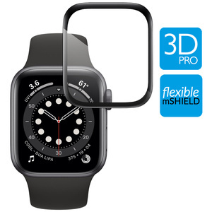 moVear flexible mSHIELD 3D PRO für Apple Watch 3/2/1 (42mm) (1.65"). Gepanzertes Hybridglas.