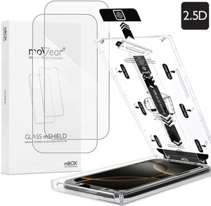 2 Stk. | moVear mBOX GLASS mSHIELD 2.5D für Apple iPhone 16 Pro (6.3") (einfache Installation)