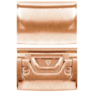 moVear | 22mm watch strap adapter for Garmin QuickFit 26mm Fenix / Epix / Quatix / Tactix / Enduro - 51mm | Rose gold, Stainless steel +PVD