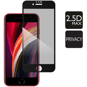 moVear GLASS mSHIELD 2.5D MAX privacy for Apple iPhone SE (2022 / 2020) / 8 / 7 [ROZMIAR_EKRAN] | (Privatizing, case friendly)
