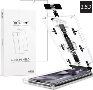 moVear mBOX GLASS mSHIELD 2.5D for Samsung Galaxy S24 Ultra (6.8") (easy installation)