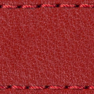Strap C1 18mm | Scarlet red / Red thread | Leather parts without buckle