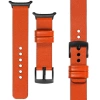 moVear Prestige S1 24mm Leather strap for Samsung Galaxy Watch Ultra Orange [sizes XS-XXL and buckle to choose from]