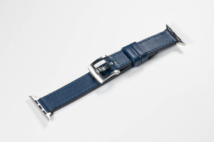 Leather watch strap