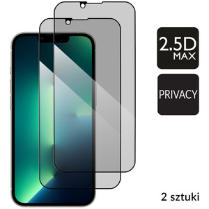 2 pcs. | moVear GLASS mSHIELD 2.5D MAX privacy for Apple iPhone 16e / 14 / 13 / 13 Pro [ROZMIAR_EKRAN] | (Privatizing, case friendly)