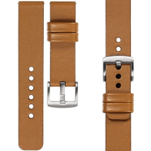 moVear Prestige S1 22mm Leather strap for Xiaomi Watch S1 / Mi Watch / Amzfit Light brown [sizes XS-XXL and buckle to choose from]