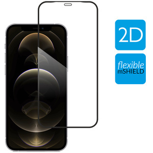 moVear flexible mSHIELD 2D for Apple iPhone 12 Pro Max (6.7"). Armored hybrid glass.