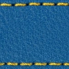 Strap C1 22mm | Blue / Yellow thread | Leather parts without buckle