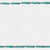 Strap C1 21mm | White / Turquoise thread | Leather parts without buckle