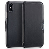 moVear flipSide C Leather case for Apple iPhone Xs / X (5.8") | Smooth leather (Black)
