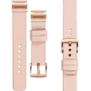 moVear Prestige S1 Leather strap for Garmin QuickFit 20mm (Fenix / Instinct - 43/42/40mm) Flesh pink [sizes XS-XXL and buckle to choose from]