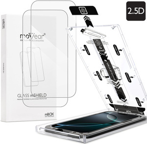 2 pcs. | moVear mBOX GLASS mSHIELD 2.5D for Apple iPhone 16 Pro Max (6.9") (easy installation)