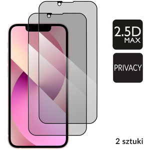 2 pcs. | moVear GLASS mSHIELD 2.5D MAX privacy for Apple iPhone 13 Mini [ROZMIAR_EKRAN] | (Privatizing, case friendly)