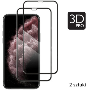 2 pcs. | moVear GLASS mSHIELD 3D PRO for Apple iPhone 11 Pro Max / Xs Max (6.5") (full screen protection)