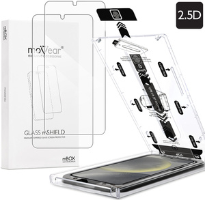 2 pcs. | moVear mBOX GLASS mSHIELD 2.5D for Samsung Galaxy S24 (6.2") (easy installation)