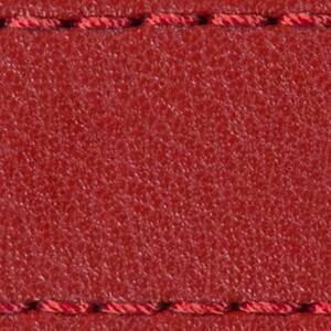 Strap C1 20mm | Scarlet red / Red thread | Leather parts without buckle