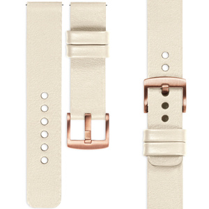 moVear Prestige S1 20mm Leather strap for Huawei Watch GT 3 2 1 / Pro (43/42mm) Beige [sizes XS-XXL and buckle to choose from]