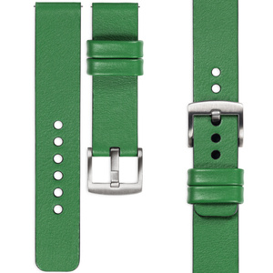 moVear Prestige S1 22mm Leather strap for Huawei Watch 4 3 2 1 - GT / Pro / Ultimate (48/46mm) Green [sizes XS-XXL and buckle to choose from]