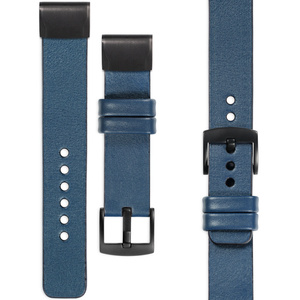 moVear Prestige S1 Leather strap for Garmin QuickFit 26mm (Fenix / Epix / Quatix / Tactix / Enduro - 51mm) Blue Jeans [sizes XS-XXL and buckle to choose from]