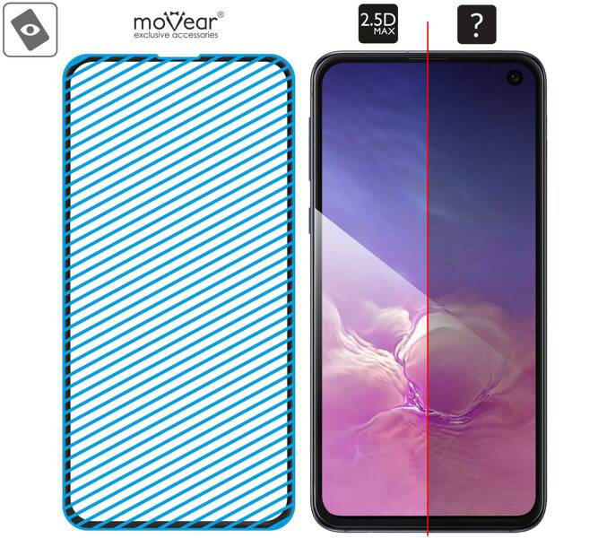 2 pcs. | moVear GLASS mSHIELD 2.5D MAX for Samsung Galaxy S10e (5.8") (case friendly)