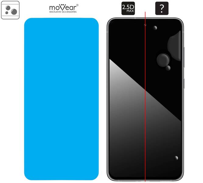 2 pcs. | moVear GLASS mSHIELD 2.5D MAX for Samsung Galaxy S21 FE (6.4") (case friendly)