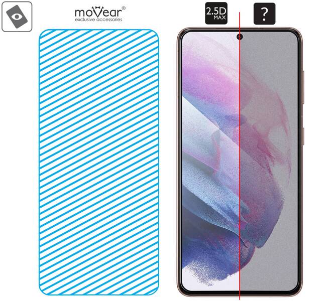 2 pcs. | moVear GLASS mSHIELD 2.5D MAX for Samsung Galaxy S21+ (Plus) (6.7") (case friendly)