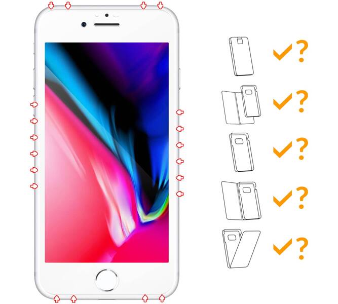 2 pcs. | moVear GLASS mSHIELD 3D PRO MATT for Apple iPhone 6 Plus / 6s Plus (5.5") | (Anti-reflective)