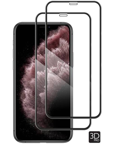 2 pcs. | moVear GLASS mSHIELD 3D PRO for Apple iPhone 11 Pro Max / Xs Max (6.5") (full screen protection)