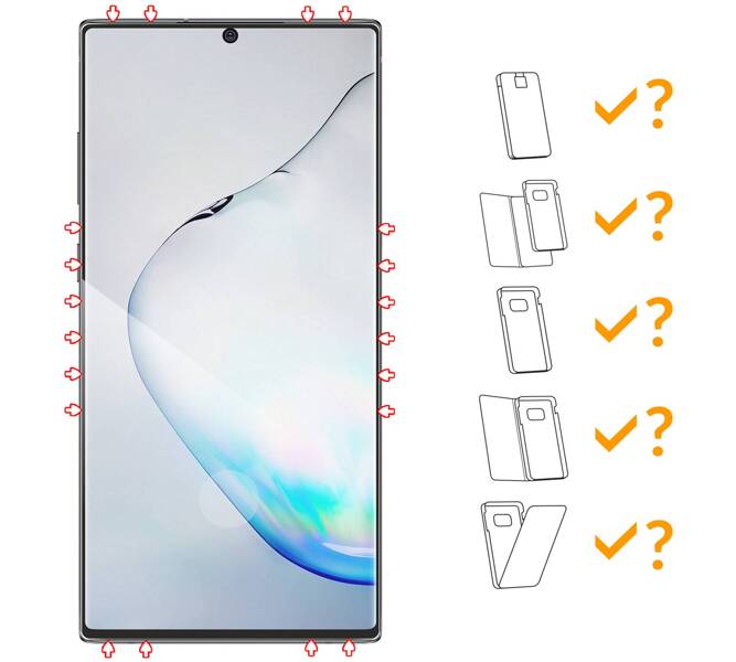 2 pcs. | moVear GLASS mSHIELD 3D for Samsung Galaxy Note 10+ (Plus) (6.8") (full screen protection)