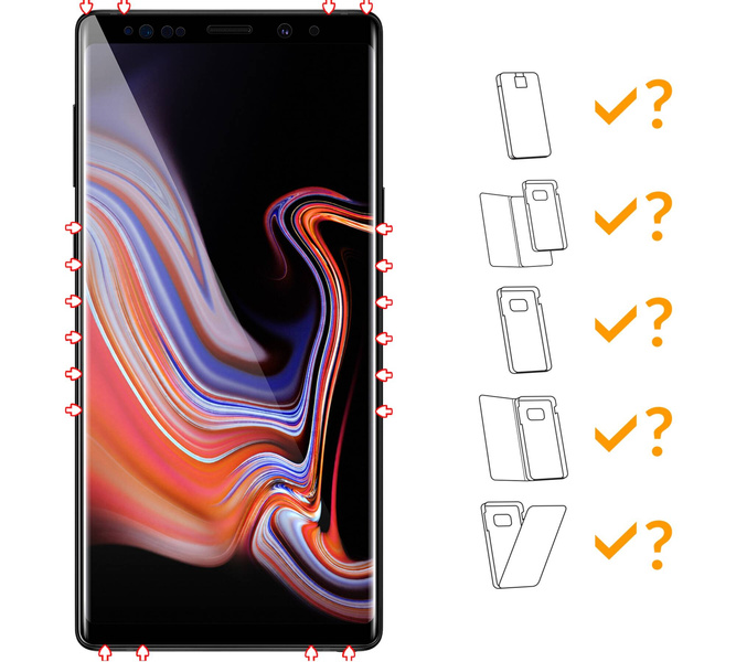 2 pcs. | moVear GLASS mSHIELD 3D for Samsung Galaxy Note 9 (6.3") (full screen protection)