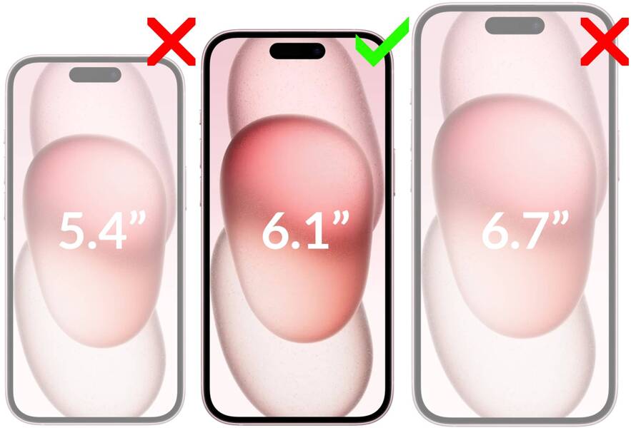 2 pcs. | moVear mBOX GLASS mSHIELD 2.5D MAX MATT for Apple iPhone 15 (6,1") (case friendly, Anti-reflective, with Applicator)