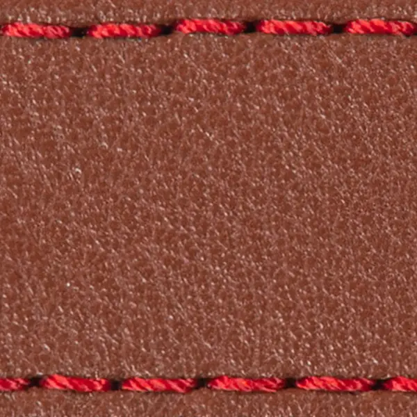 Strap C1 23mm | Brown / Red thread | Leather parts without buckle