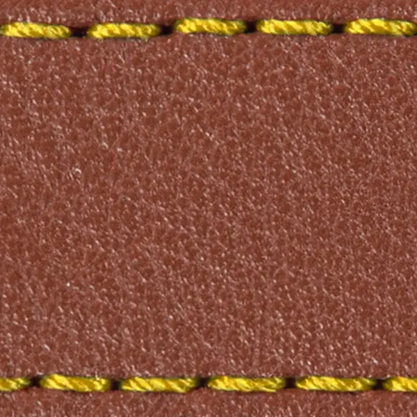 Strap C1 26mm | Brown / Yellow thread | Leather parts without buckle