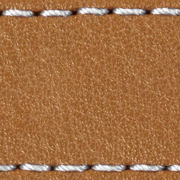 Strap C1 26mm | Light brown / White thread | Leather parts without buckle