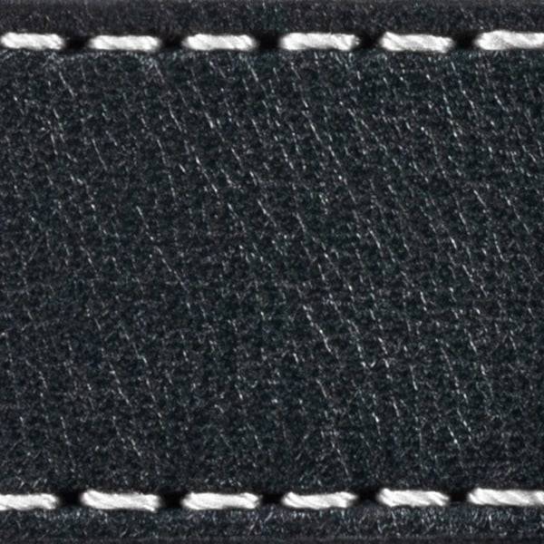 Watch strap pad W1 18mm | Black / White thread