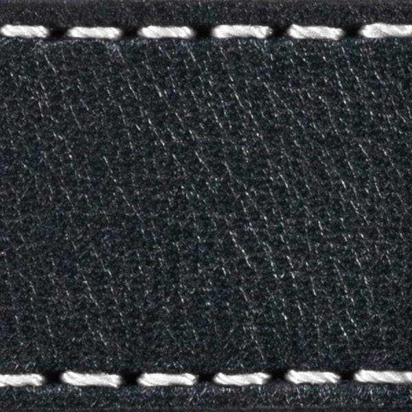 Watch strap pad W1 22mm | Black / White thread