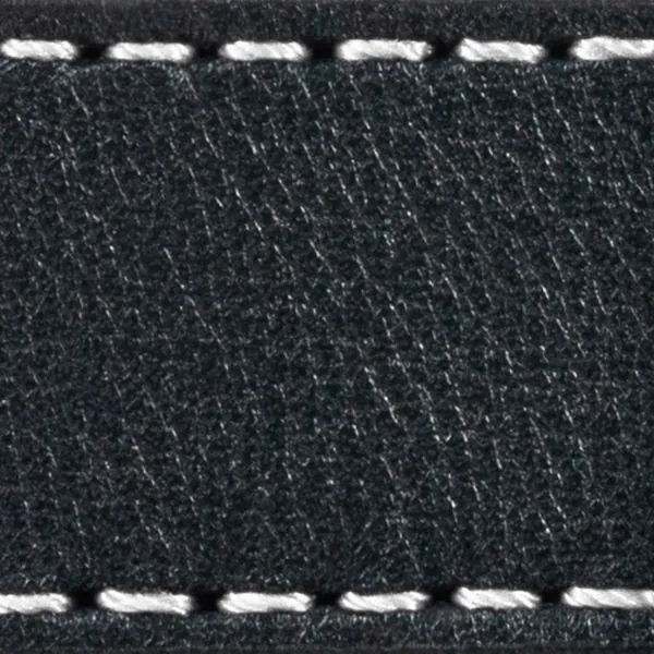 Watch strap pad W1 24mm | Black / White thread