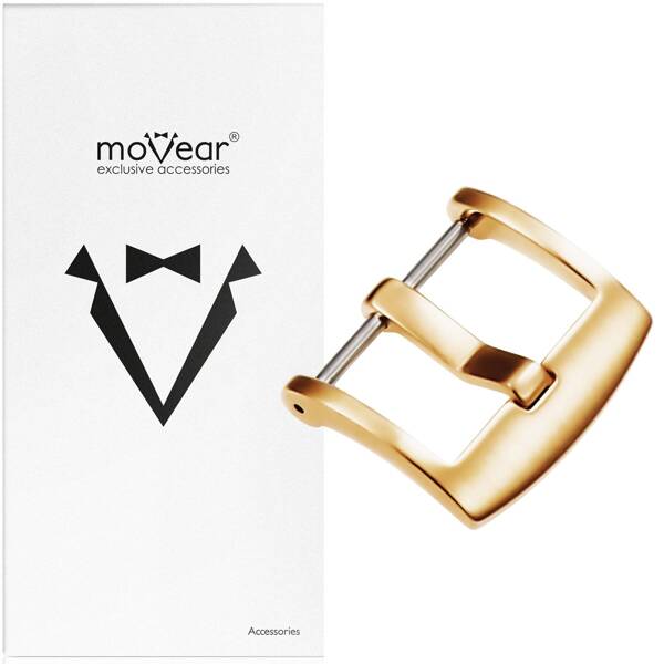 moVear Buckle U1 - 26mm | Watch strap buckle | 304L stainless steel PVD Polished gold