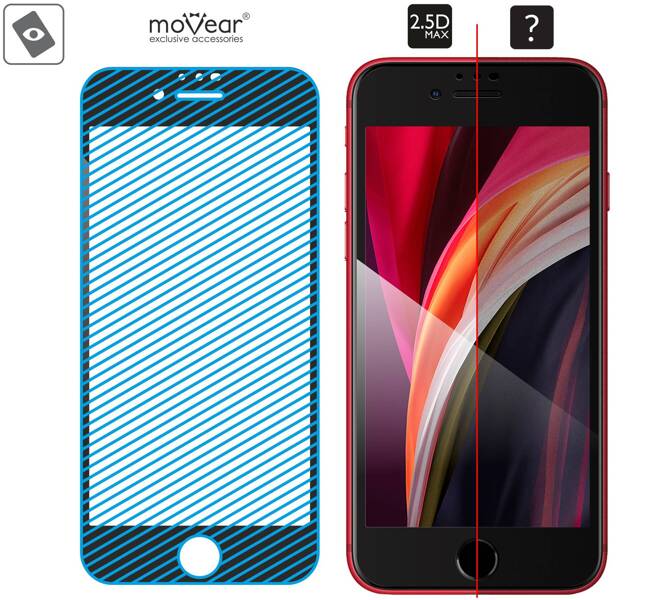 moVear GLASS mSHIELD 2.5D MAX for Apple iPhone 6 / 6s (4.7") (case friendly)