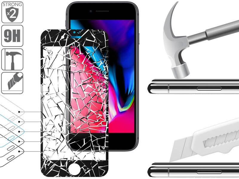 moVear GLASS mSHIELD 2.5D MAX for Apple iPhone 8 Plus / 7 Plus (5.5") (case friendly)