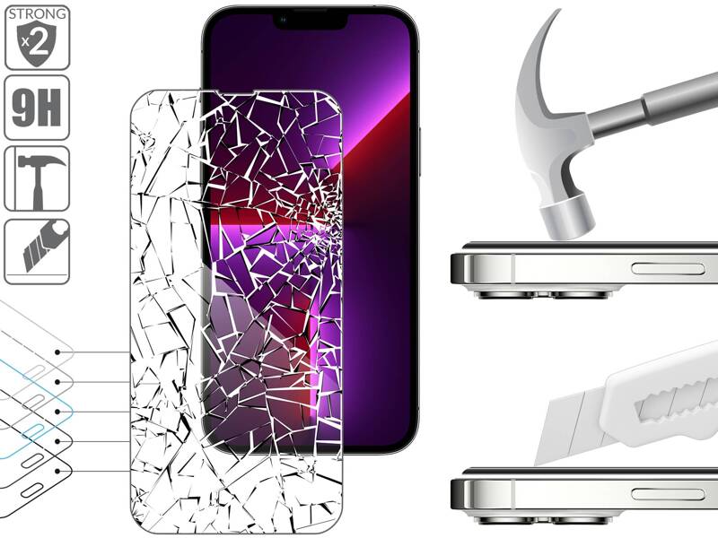 moVear GLASS mSHIELD 2.5D for Apple iPhone 14 Plus / 13 Pro Max (6.7") (case friendly)